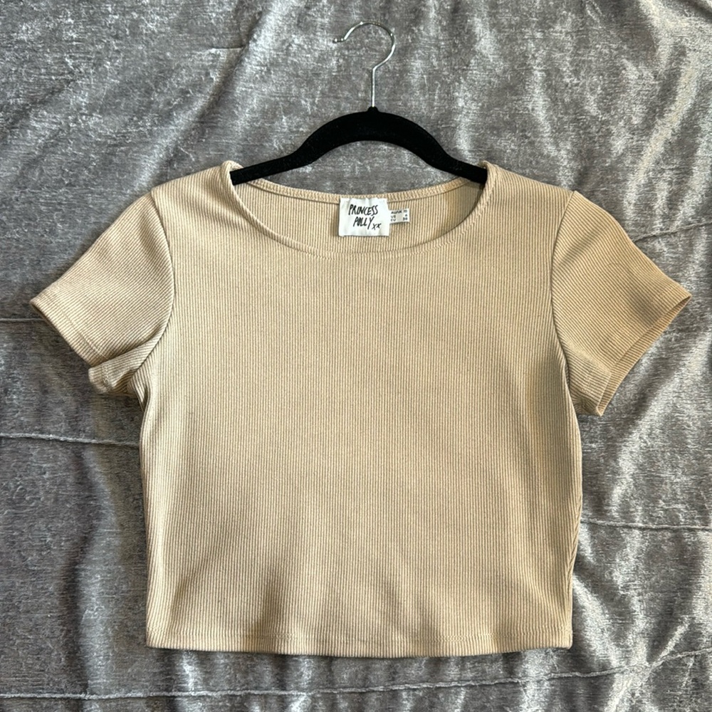 Princess Polly Organic Cotton Tee (TAN)